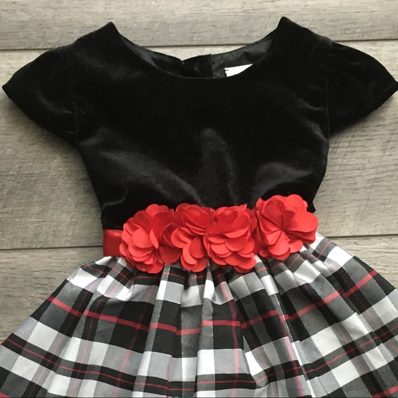 ❤️ Sweet Heart Rose Plaid Dress - Picture 5 of 9